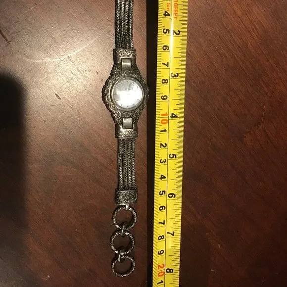 QVC Suarti & Sri Sterling Silver Scroll Watch - Picture 9 of 12